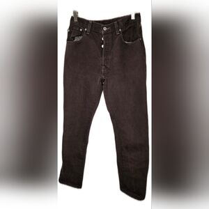 Levi's 501s Faded Black Wash Button Fly Vintage Waist 26